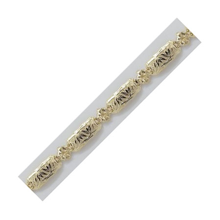 14k Gold Bamboo Hawaiian Bracelet